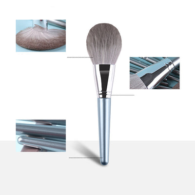 Set de 14 Brochas de Maquillaje con Mango de Madera Premium - Image 2
