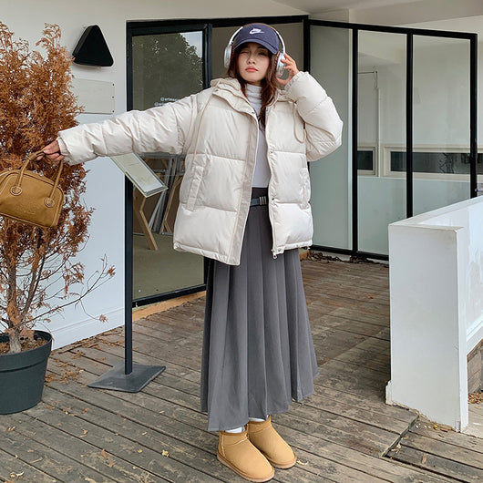 Chaqueta Acolchada de Plumas Desmontable para Mujer - Image 10