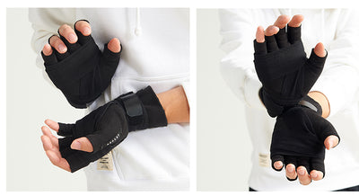 Guantes de Entrenamiento Medio Dedo con Muñequera Integrada para Boxeo y Fitness - Image 9