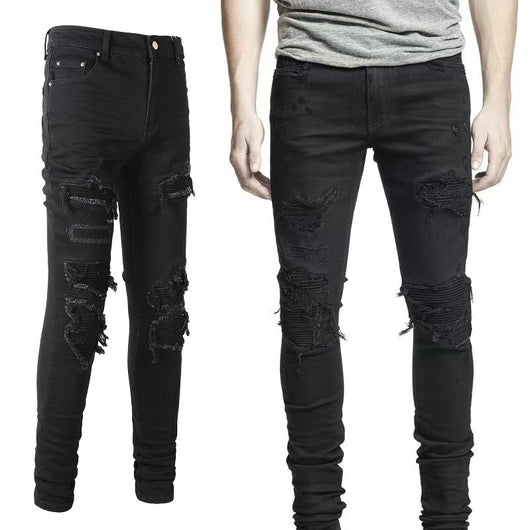 Jeans Negros Clásicos Black Hole