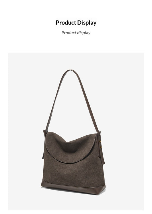 Bolso de Hombro Ante Sintético con Gran Capacidad y Correa Cruzada - Image 16