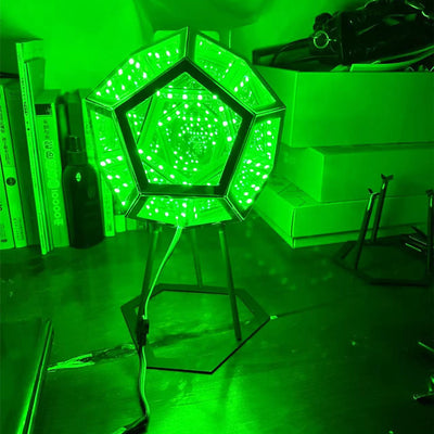 Lámpara Nocturna Geométrica Infinita con Diseño Dodecaédrico - Image 15