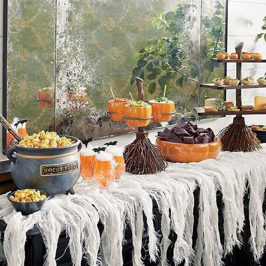 Decoración Halloween: Soporte para Snacks con Diseño de Calabaza y Escoba - Image 3