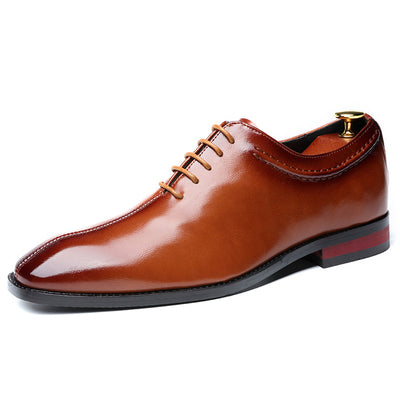 Zapatos de Cuero para Hombre con Punta Cuadrada - Tallas Grandes - Image 7