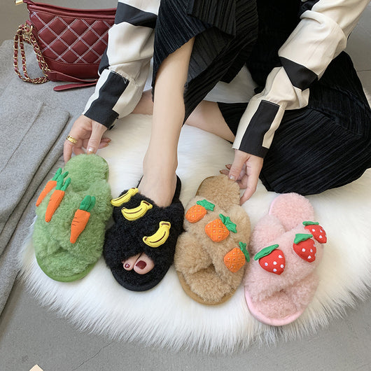 Pantuflas de Invierno para Mujer con Peluche de Cordero y Suela Antideslizante - Image 6