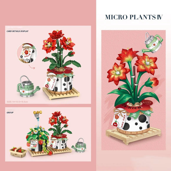 Maceta de Bloques Pequeños para Flores