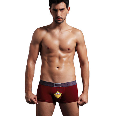 Boxer Briefs Diseño Mysterious Bird con Soporte U Convexo para Hombre