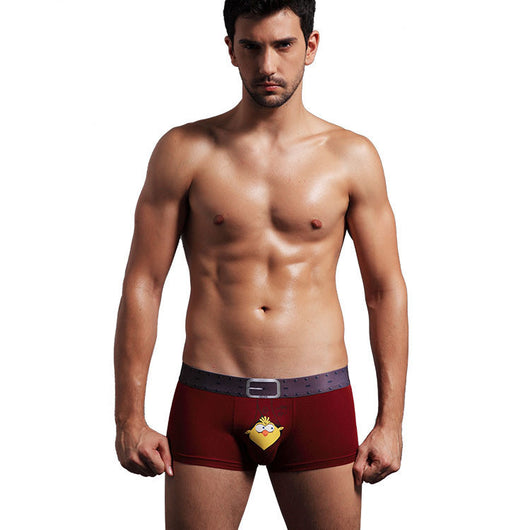 Boxer Briefs Diseño Mysterious Bird con Soporte U Convexo para Hombre