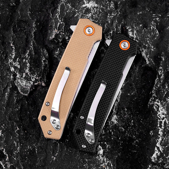 Cuchillo Plegable Portátil de Alta Dureza con Mango G10