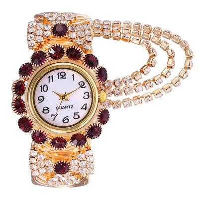 Reloj de Cuarzo para Mujer con Cadena de Diamantes y Cierre de Garra - Image 8