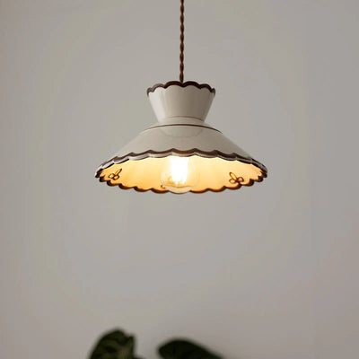 Lámpara Colgante Vintage de Cerámica y Latón para Bar y Dormitorio - Image 12
