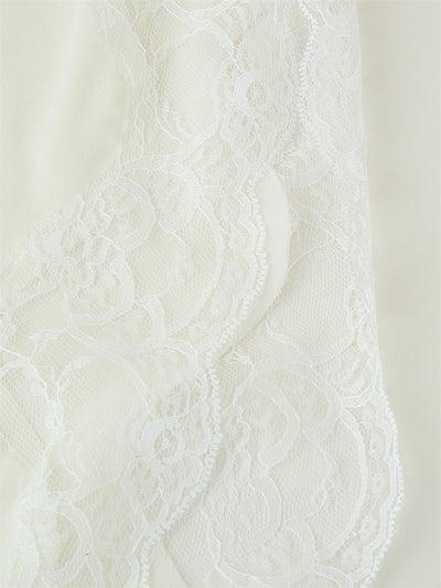 Vestido de Encaje con Abertura Lateral y Tirantes Ajustables - Image 21