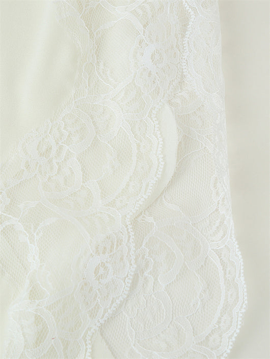 Vestido de Encaje con Abertura Lateral y Tirantes Ajustables - Image 21