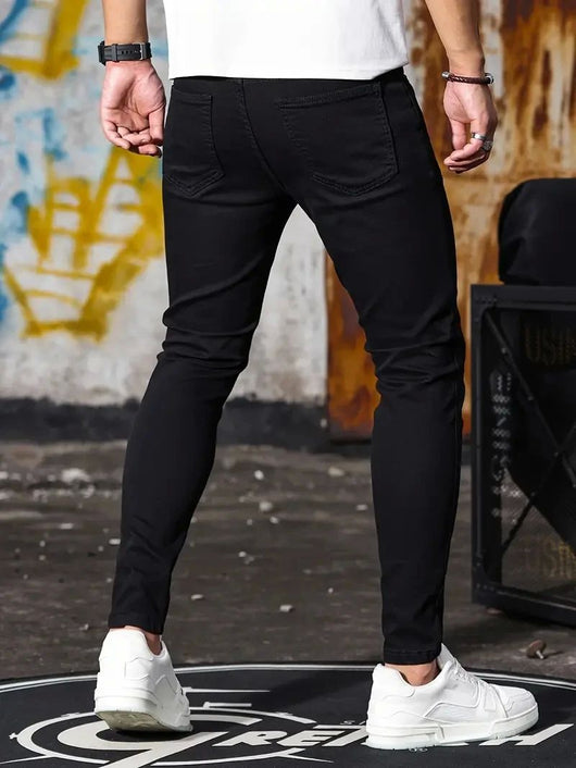 Pantalones Vaqueros Slim Fit Retro con Lavado Vintage y Stretch - Image 15