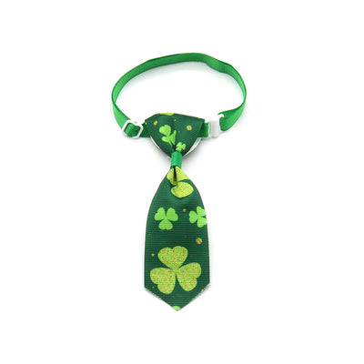 Corbata para Mascotas con Moño de Trébol de Cuatro Hojas - Día de San Patricio - Image 18