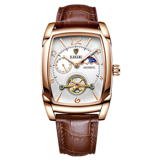 Reloj Mecánico Cuadrado Multifuncional Resistente al Agua para Hombre - Image 2