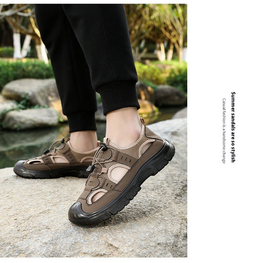 Sandalias Deportivas con Botón Giratorio para Hombre - Comodidad Playa y Casual - Image 14