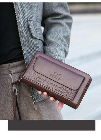 Maletín de Cuero Suave para Hombre con Múltiples Compartimentos - Image 33