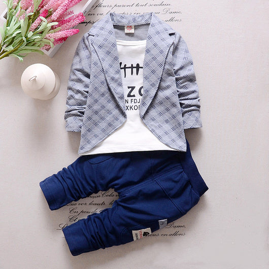 Traje Infantil de Algodón Elegante para Niños 1-4 Años - Image 3