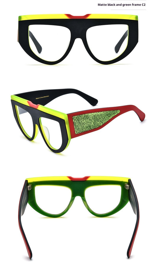 Lentes Gafas Ojo de Gato Patchwork Multicolor con Montura Mate - Image 16