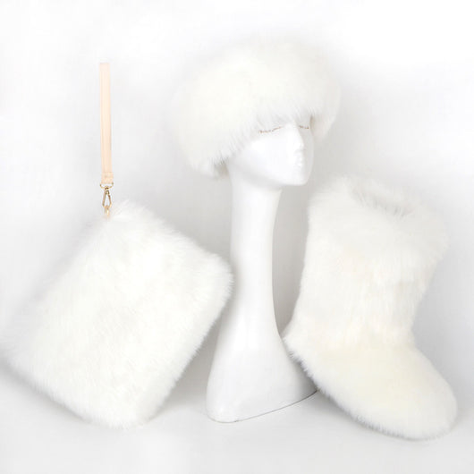 Botas de Nieve para Mujer Talla Grande con Forro de Terciopelo y Pelaje Sintético - Image 4
