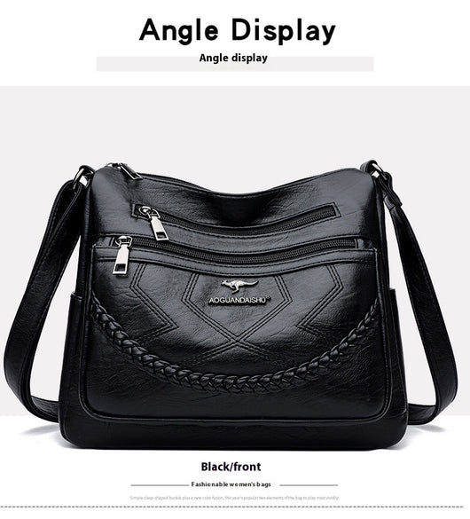 Bolso de Hombro de Cuero Suave para Mujer - Capacidad Extra Grande - Image 15