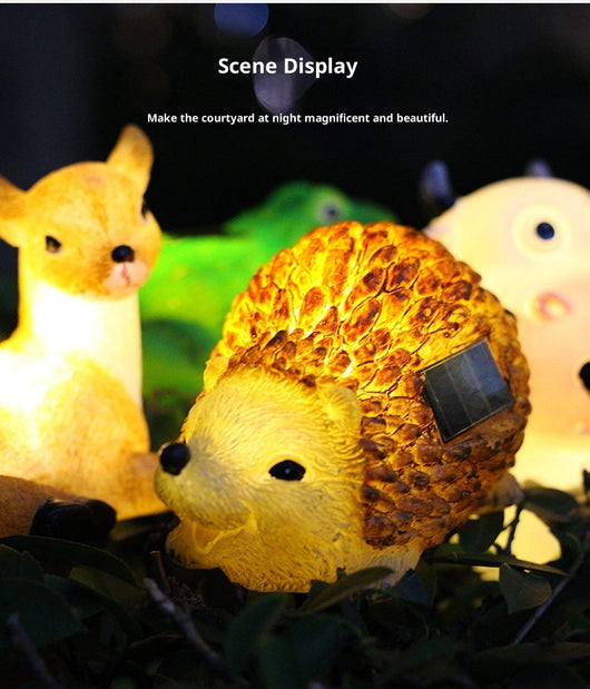 Lámpara Solar Decorativa con Forma de Animal para Jardín - Image 21