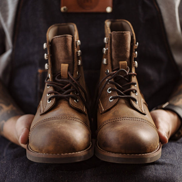 Botas de Trabajo Hombre Estilo Retro Americano Primavera