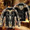 Sudadera con Capucha y Cierre de Impresión Digital 3D