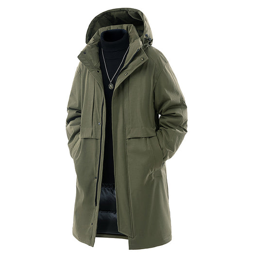 Abrigo Hombre Suelto Impermeable Moderno y Cálido - Image 7