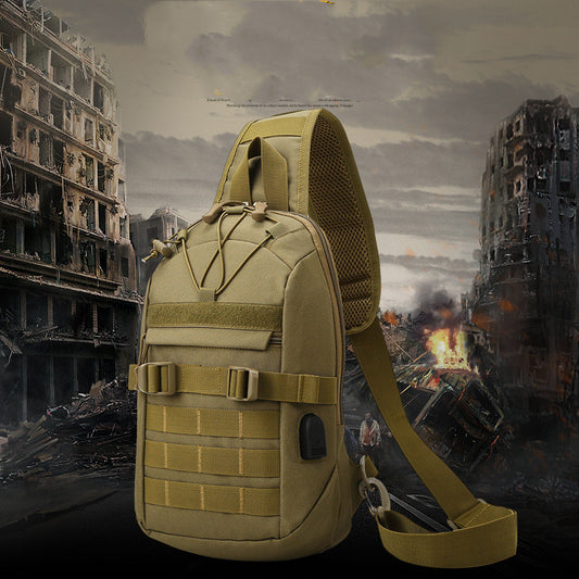 Bolsa Táctica de Pecho Camuflaje Militar Portátil