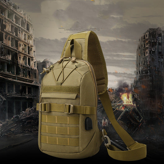 Bolsa Táctica de Pecho Camuflaje Militar Portátil