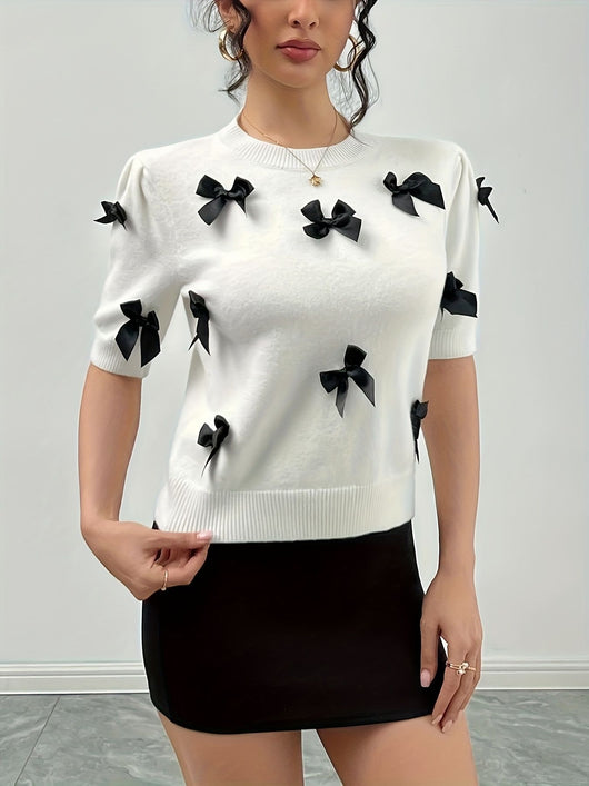 Suéter de Punto Cuello Redondo para Mujer - Image 11