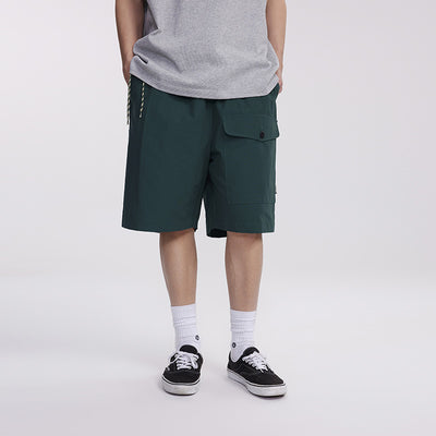Shorts para Hombre con Bolsillos Laterales y Cintas de Ajuste - Image 3