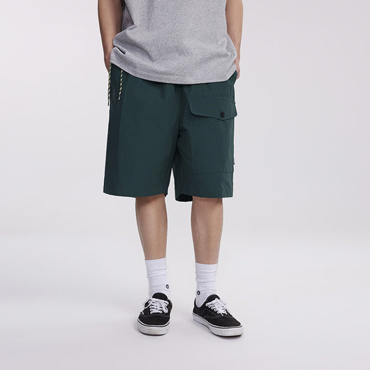 Shorts para Hombre con Bolsillos Laterales y Cintas de Ajuste - Image 3