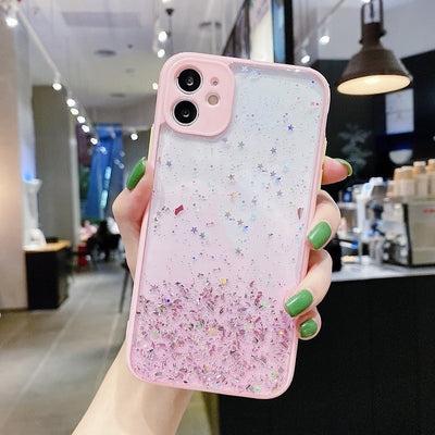 Funda Protectora con Protección Ocular y Diseño Glitter para iPhone 12Pro, 11, XS - Image 5