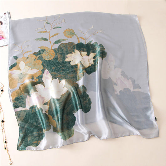 Pañuelo de Seda de Loto para Mujer - Colección Primavera Verano - Image 8
