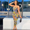 Vestido Halter Estampado para Verano - Diseño Elegante y Fresco