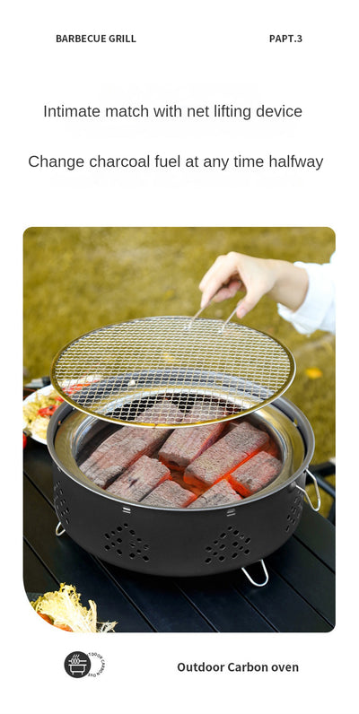 Parrilla Portátil de Acero Inoxidable para Camping y Asados al Aire Libre - Image 18
