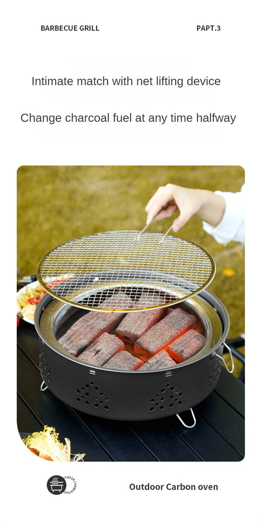 Parrilla Portátil de Acero Inoxidable para Camping y Asados al Aire Libre - Image 18