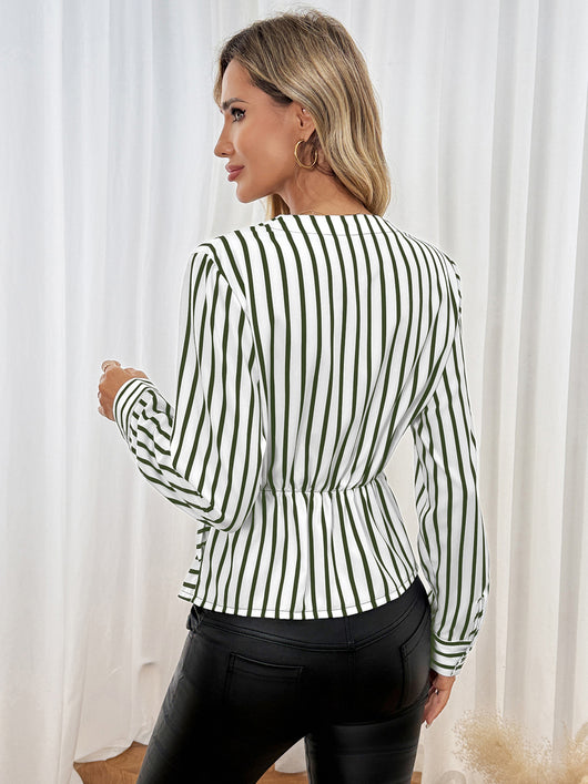 Blusa Ajustada de Manga Larga para Mujer - Estilo Casual Elegante - Image 18