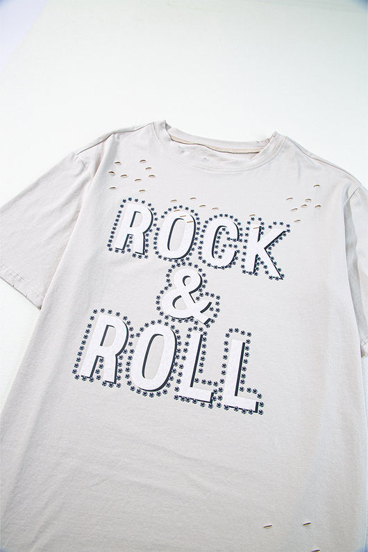 Playera Desgarrada Fresca de Manga Corta - Estilo Verano - Image 9