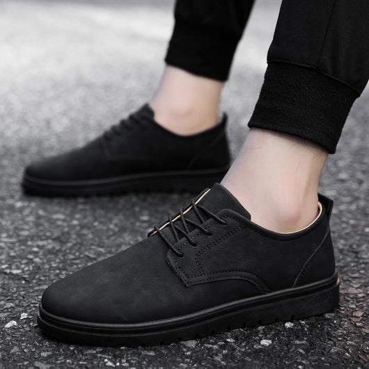 Zapatos Casuales de Cuero Negro para Hombre - Image 9