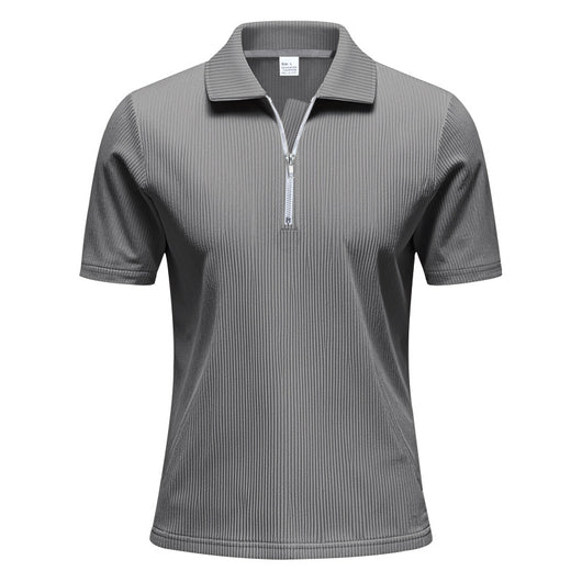 Polo Corduroy Holgado con Medio Cierre para Hombre - Image 8