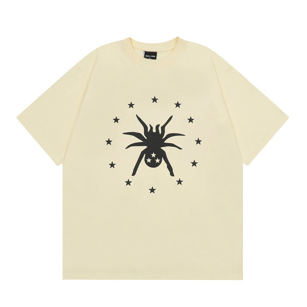 Camiseta Estampado Araña de Manga Corta para Hombre