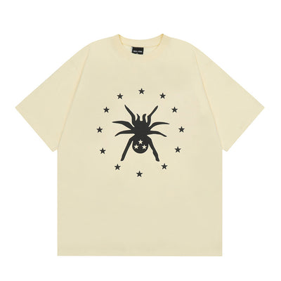Camiseta Estampado Araña de Manga Corta para Hombre