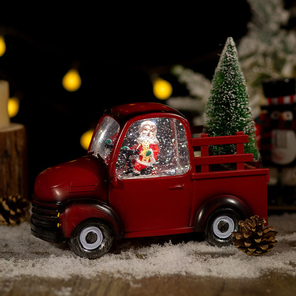 Adorno Navideño Bola de Cristal para Auto