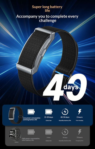 Pulsera Inteligente sin Pantalla para Monitoreo de Frecuencia Cardíaca, Oxígeno y Temperatura - Image 22