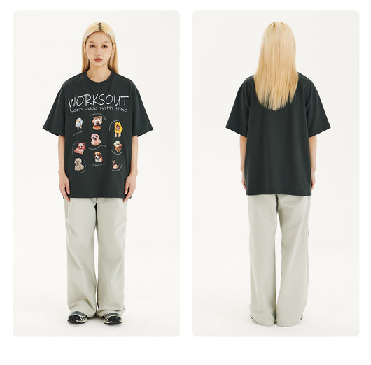 Camiseta Retro Estampada con Cachorritos - Image 12