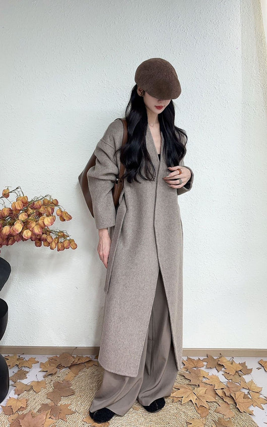 Abrigo Lana Reversible Doble Cara Estilo Coreano - Image 12